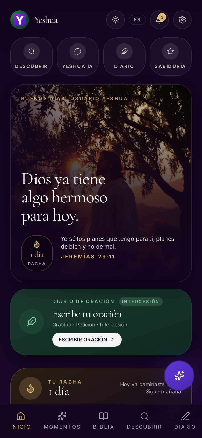 Yeshua — Comienza el día con esperanza.